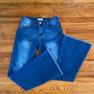 Red Bottom Bell Bottom jeans.